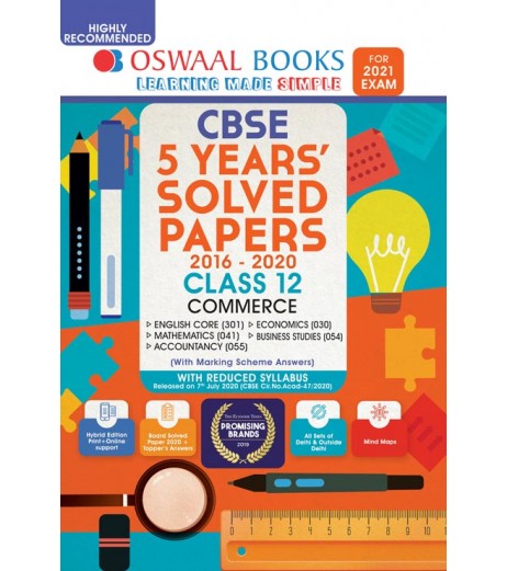 Oswaal CBSE 5 Years’ Solved Papers, Science (PCMB) | Latest Edition CBSE Class 12 - SchoolChamp.net